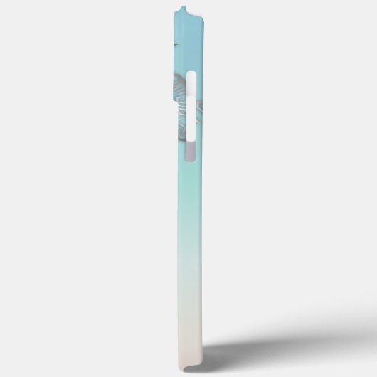 Silver Turtles Turquoise Coastal Maritime Case-Mate iPhone Case (Achterkant / Links)