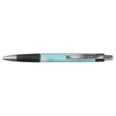 Silver Turtles Turquoise Ink Maritime Pen (Achterkant)