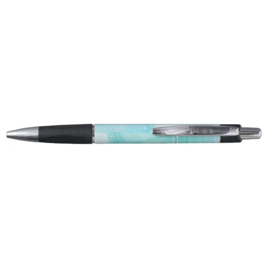 Silver Turtles Turquoise Ink Maritime Pen (Achterkant)