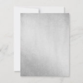 Silver Tuxedo Mannen 21st Birthday Party Invite Kaart (Achterkant)