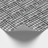 Silver-tv-controller Cadeaupapier (Hoek)