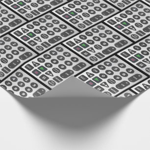 Silver-tv-controller Cadeaupapier