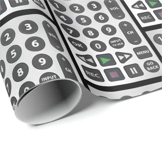 Silver-tv-controller Cadeaupapier (Rol Hoek)