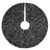 Silver Twigs op Black Kerstboom Rok (Voorkant)