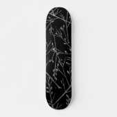 Silver Twigs op Black Persoonlijk Skateboard (Voorkant)