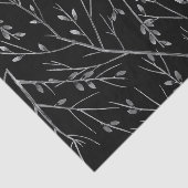 Silver Twigs op Black Tissuepapier (Detail)