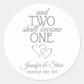 Silver Two wordt een weddenschap Ronde Sticker (Voorkant)