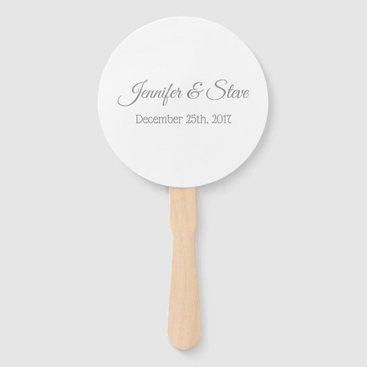 Silver Two wordt één weduwenreeks ventilatoren Handwaaier (Achterkant)