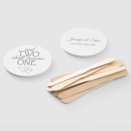 Silver Two wordt één weduwenreeks ventilatoren Handwaaier (Niet-gemonteerd)