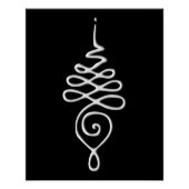 Silver Unalome Perfect Poster (Voorkant)