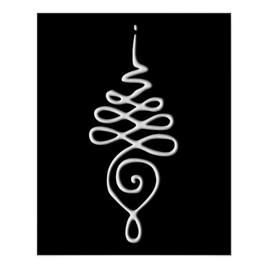 Silver Unalome Perfect Poster (Voorkant)