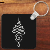 Silver Unalome Sleutelhanger (Achterkant)