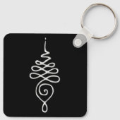 Silver Unalome Sleutelhanger (Achterkant)