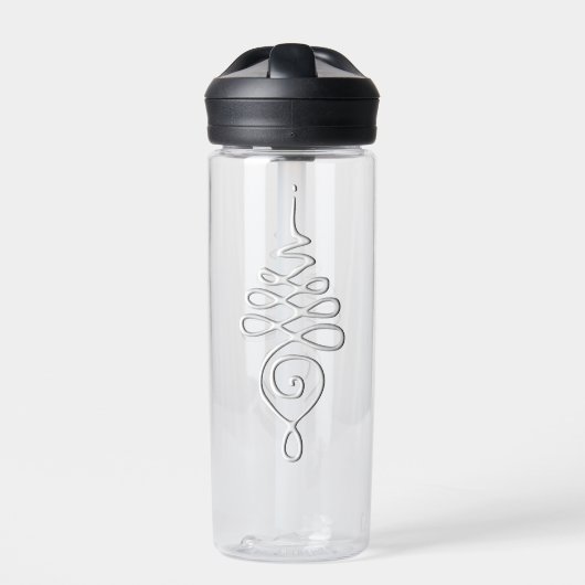 Silver Unalome water bottle Waterfles (Voorkant)