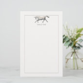 Silver Unicorn Briefpapier (Staand voorkant)