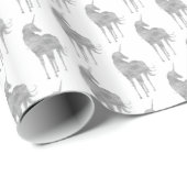 Silver Unicorn Cadeaupapier (Rol Hoek)
