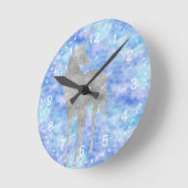 Silver Unicorn Ronde Klok (Hoek)