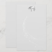 Silver Unicorn Stationery Briefpapier (Voorkant / Achterkant)