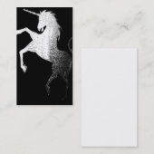 Silver Unicorn - visitekaartjes (Voorkant / Achterkant)