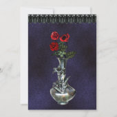 Silver Vase Gothic Invitation Kaart (Voorkant)