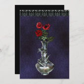 Silver Vase Gothic Invitation Kaart (Voorkant / Achterkant)