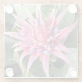 Silver Vase Plant Bloom Floral Glazen Onderzetter (Achterkant)