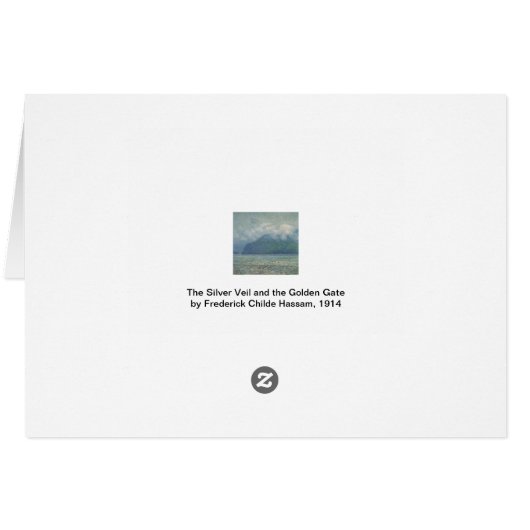 Silver Veil en Golden Gate van Childe Hassam (Achterkant Horizontaal)