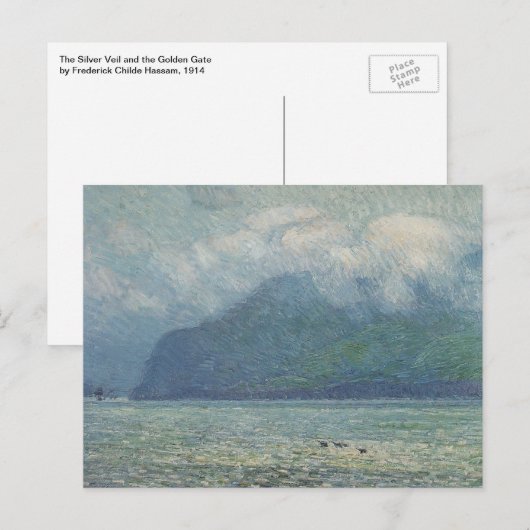 Silver Veil en Golden Gate van Childe Hassam Briefkaart (Voorkant / Achterkant)