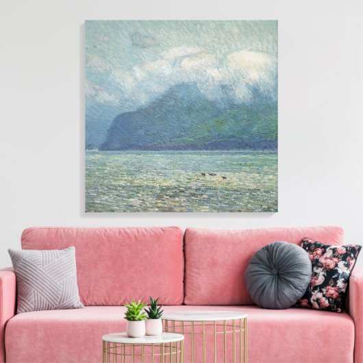 Silver Veil en Golden Gate van Childe Hassam Canvas Afdruk (Insitu (Woonkamer))