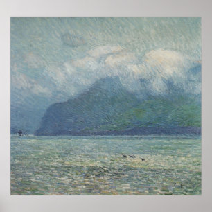 Silver Veil en Golden Gate van Childe Hassam Poster