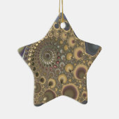 Silver Vein! Fractal Art Keramisch Ornament (Rechts)
