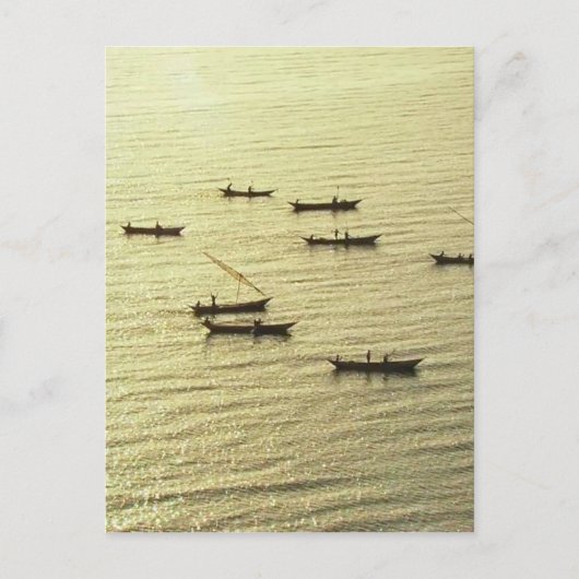 SILVER VICTORIA LAKE KENIA BRIEFKAART (Voorkant)