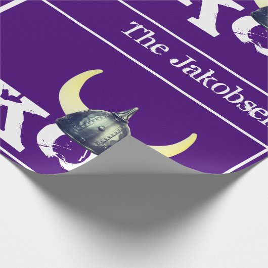 Silver Viking Helmet Skol Cadeaupapier (Hoek)