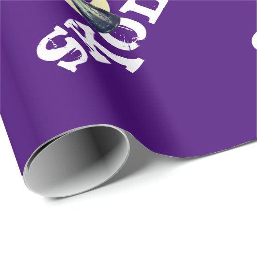 Silver Viking Helmet Skol Wrapping Paper Cadeaupapier (Rol Hoek)