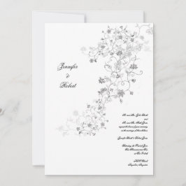 Silver Vines bruiloft uitnodiging