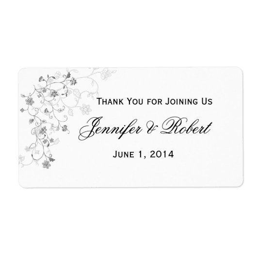 Silver Vines flesetiket Etiket (Voorkant)