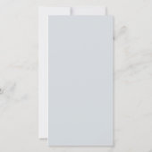 Silver Vintage with Bow Wedding Invitation (Achterkant)