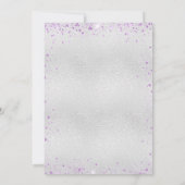 Silver violet vow trouwverlenging kaart (Achterkant)