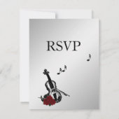 Silver Violin Music RSVP met boomkeuzen (Achterkant)