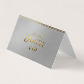 Silver visitekaartje Custom (Voorkant)