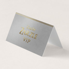 Silver visitekaartje Custom