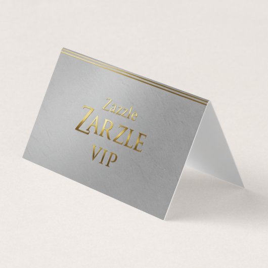 Silver visitekaartje Custom (Voorkant)