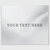 Silver voeg uw aangepaste tekst inpakpapier (Vlak)