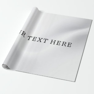 Silver voeg uw aangepaste tekst inpakpapier