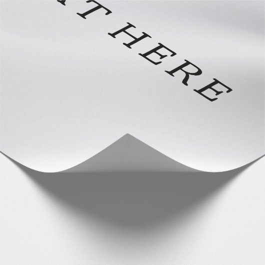 Silver voeg uw aangepaste tekst inpakpapier (Hoek)