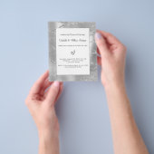 Silver vow-uitnodiging voor verlenging bruiloft flyer (Hand)