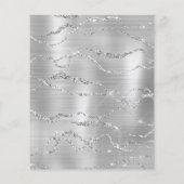 Silver vow-uitnodiging voor verlenging bruiloft flyer (Achterkant)