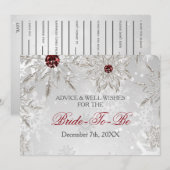 Silver vrijgezellenfeest Advice and Well Wishes Ca Kaart (Voorkant / Achterkant)