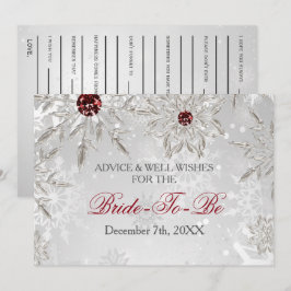 Silver vrijgezellenfeest Advice and Well Wishes Ca Kaart