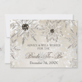 Silver vrijgezellenfeest Advice and Well Wishes Ca Kaart